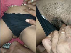 XXX pussy fingering by a horny Indian dude for the perverted Desi wife in POV