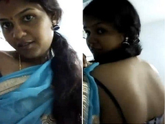 Desi hottie removing her bra and her saree before showing the nudity and XXX