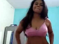 Video call with a brunette Desi girl leads to her flashing herself XXX style