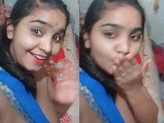 Gorgeous Desi with cute eyes and a nose piercing is smiling and gets XXX ready