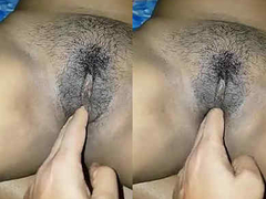 Indian Desi wife enjoys getting her trimmed pussy fingered by the XXX dude