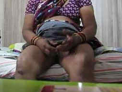 When she is left all alone the Desi woman decided to pet and tease her wet XXX
