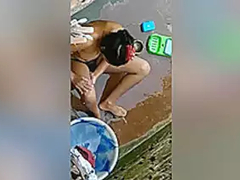 Voyeuristic Neighbor Spies On Seductive Desi Girl Bathing Outdoors - XXX Video