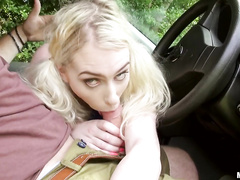 XXX MILF Grace Harper Pays for Ride with Her Tight Pussy in Pigtailed Slutty Style
